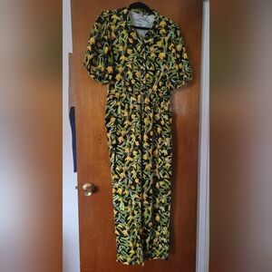 FARM RIO Beautiful Linen Romper With Waist String